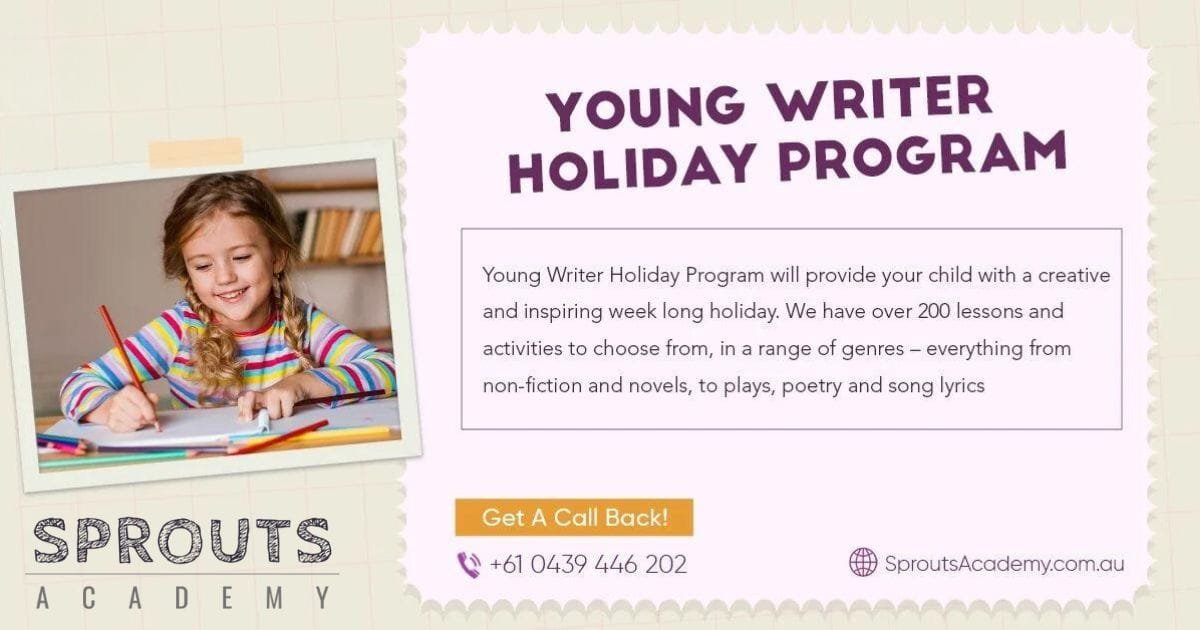 young writer holiday programe