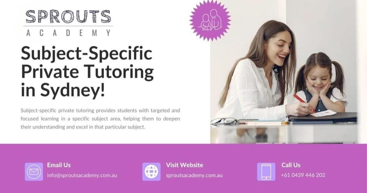 Subject-Specific Private Tutoring in Sydney!